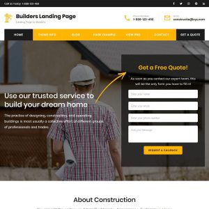 Builders Landing Page